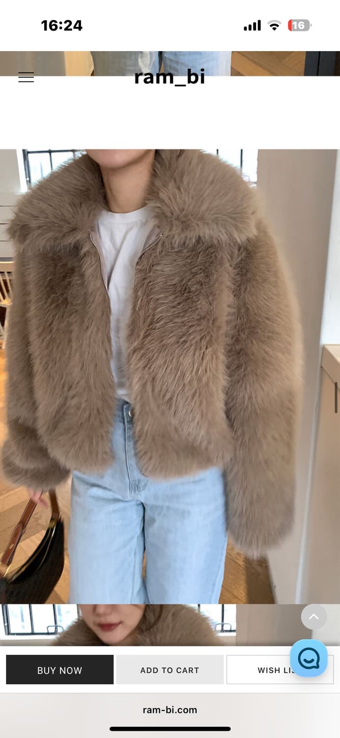 브라운 퍼 재킷 상품이미지4