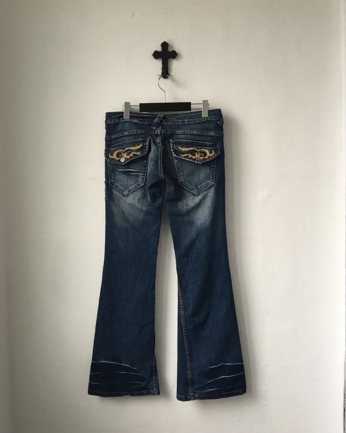 Back pocket point denim boots cut pants 상품이미지1