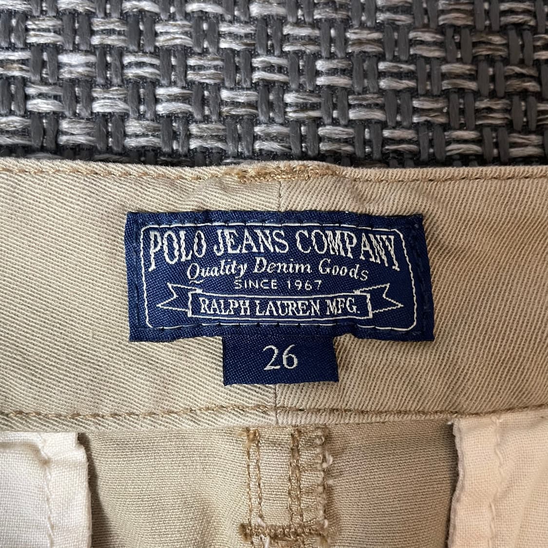 (30) 폴로진스 베이지 코튼 미니 스커트 26 상품이미지4