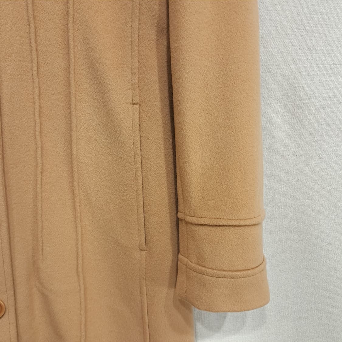 CL224 L 막스마라 90s 앙고라울 카멜 싱글 코트 상품이미지9