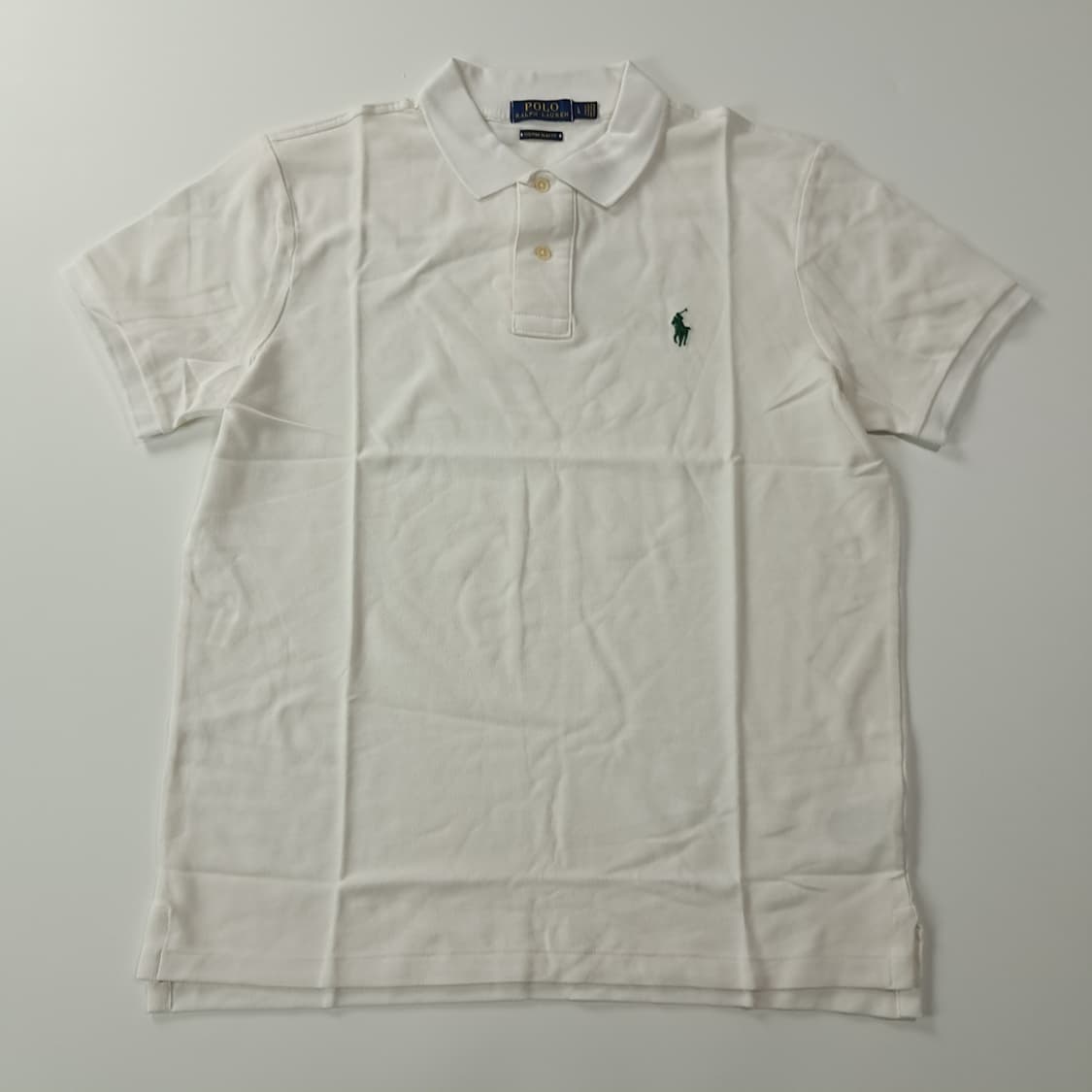 CK338 L 폴로 커스텀슬림핏 화이트 칼라 티셔츠 상품이미지1