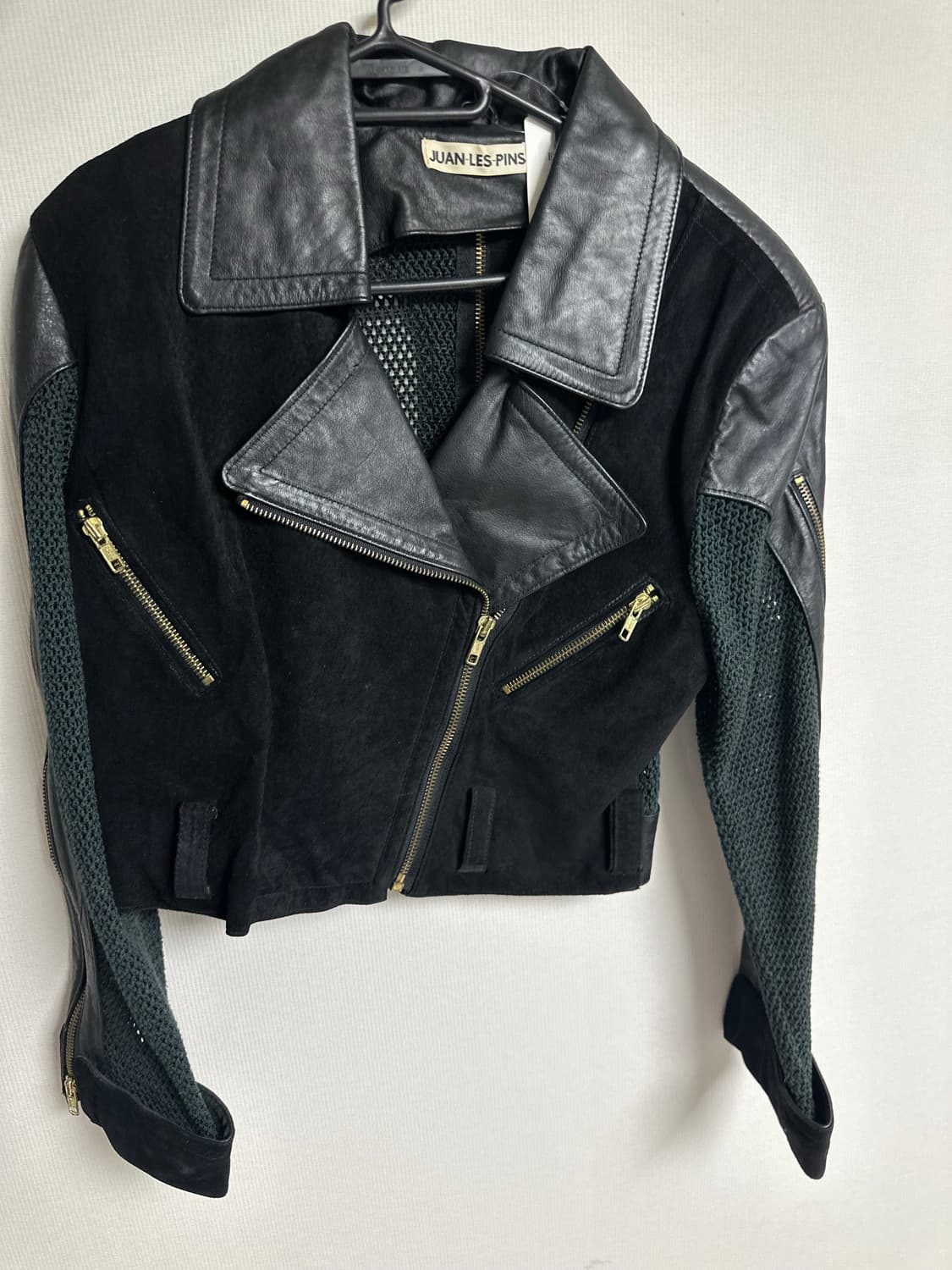 빈티지 피조물 크롭 라이더 스웨이더 레더 자켓 상품이미지1