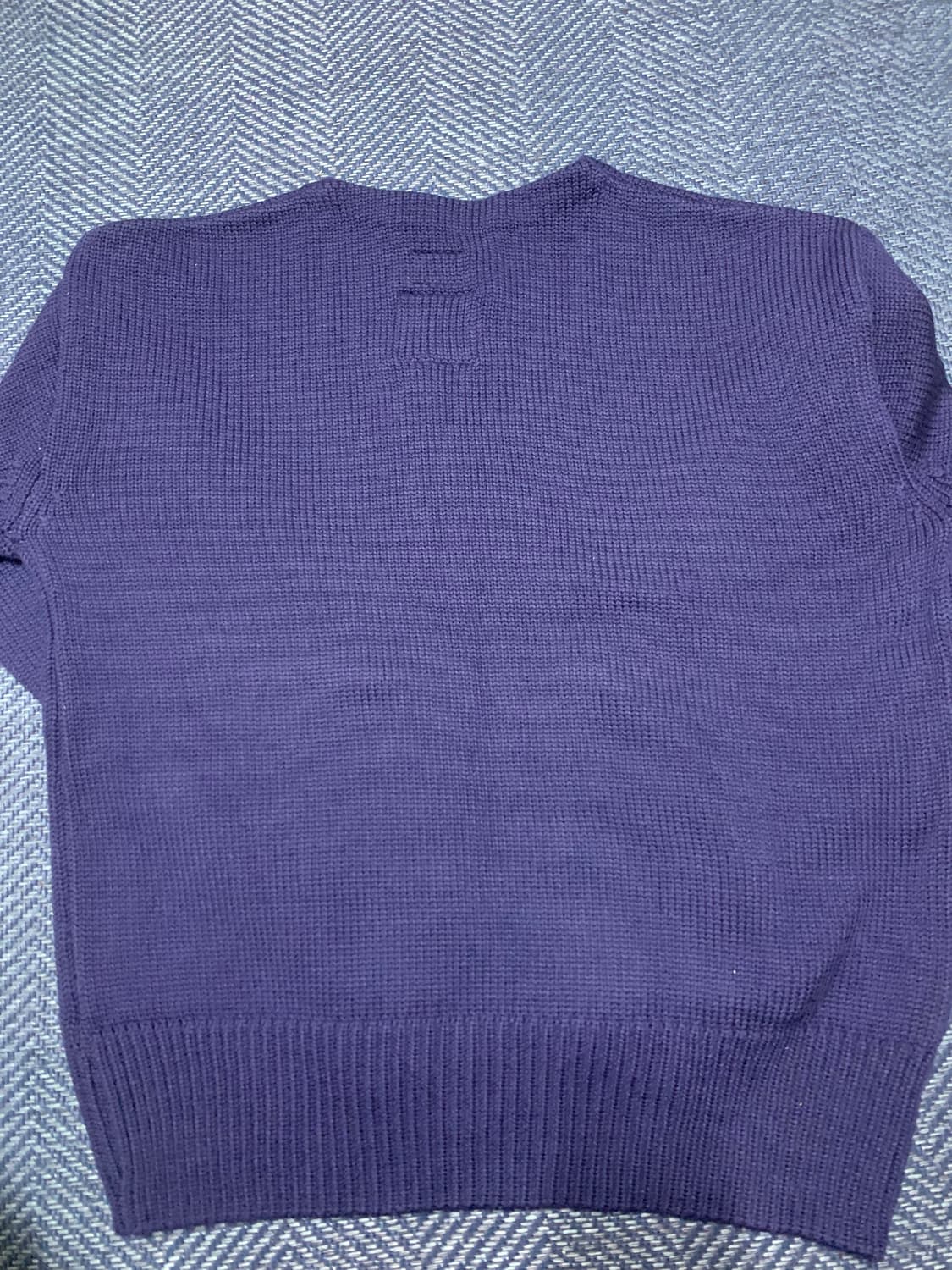 헤리티지플로스 알파벳 니트 네이비 L 상품이미지3