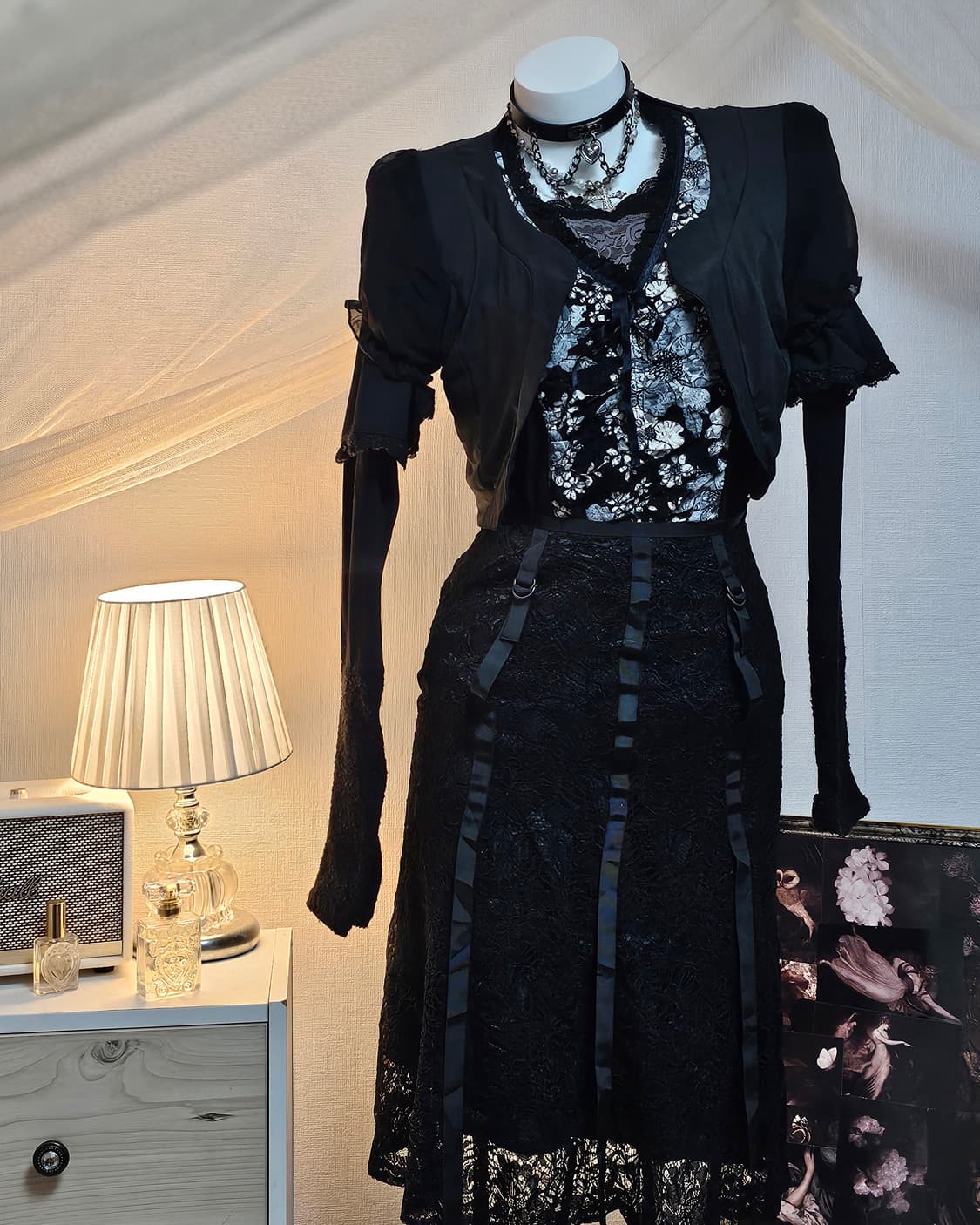 Black orietal fairy look style set 상품이미지2