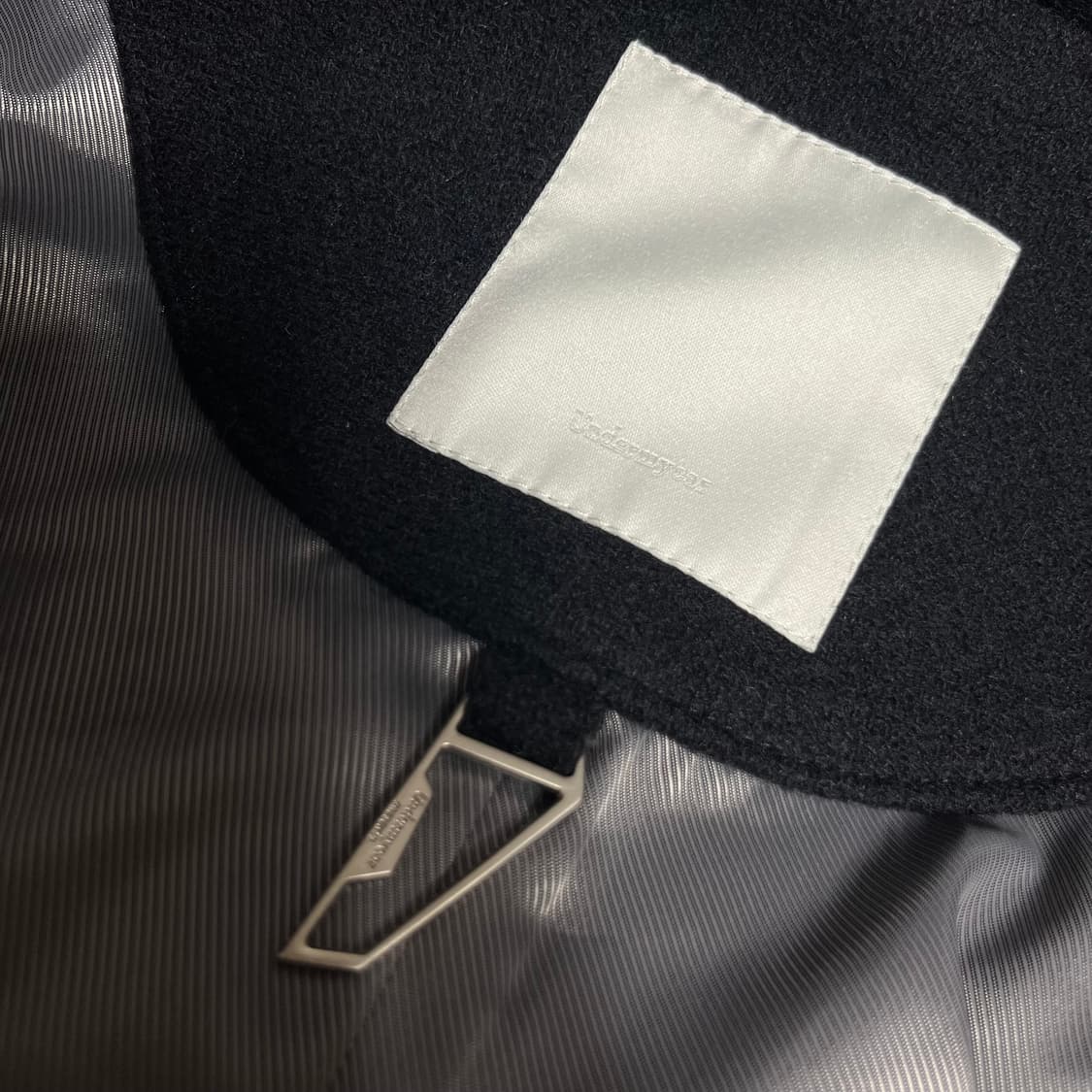 언더마이카 리전.02 발마칸 오버사이즈 울 코트 블랙 1 상품이미지2