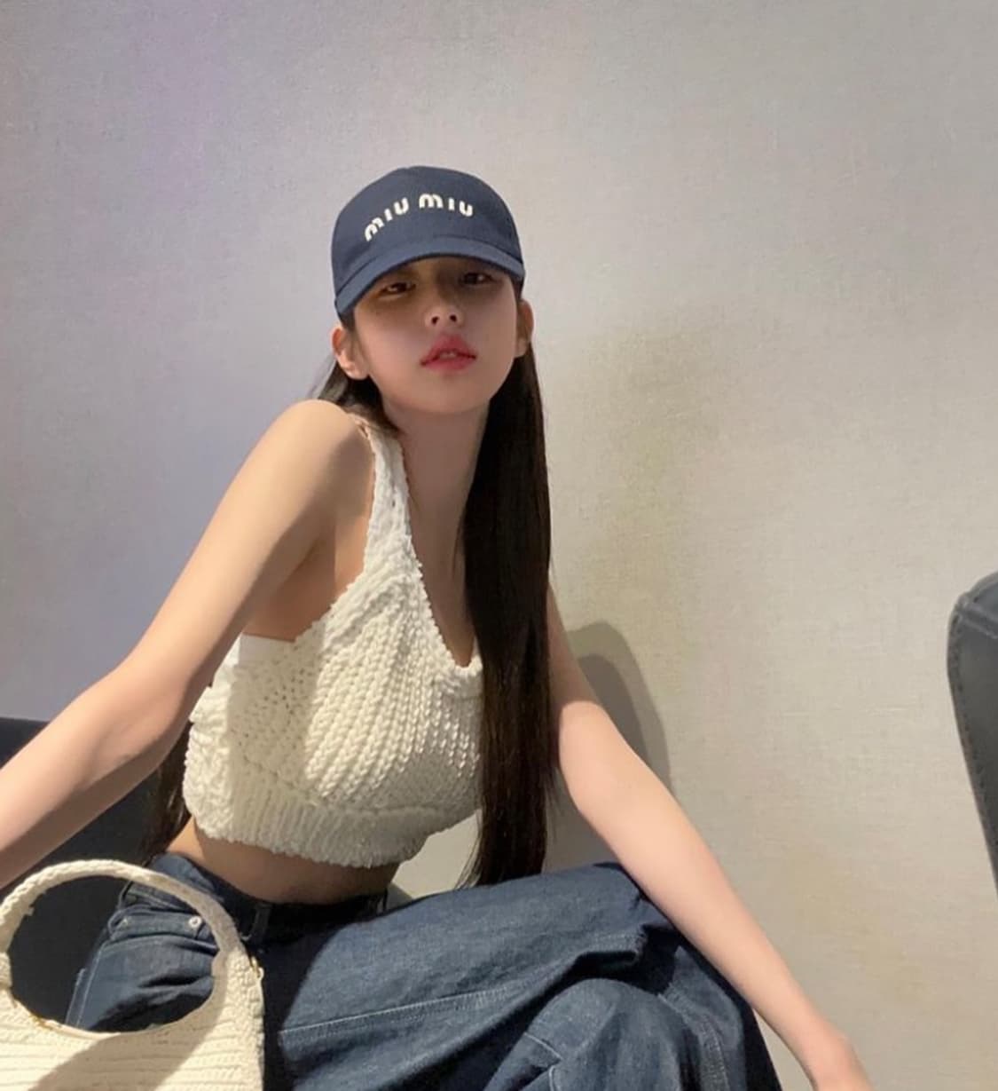 미우미우 장원영 볼캡 M사이즈 상품이미지1