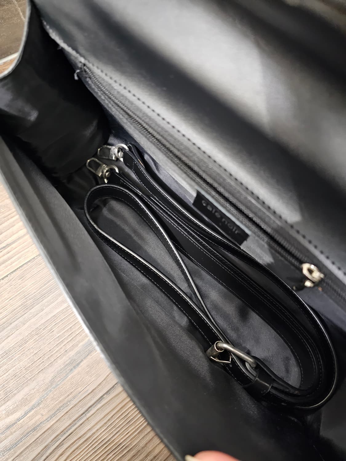 Cafe noir Italy 레더 스퀘어 토트백 상품이미지6