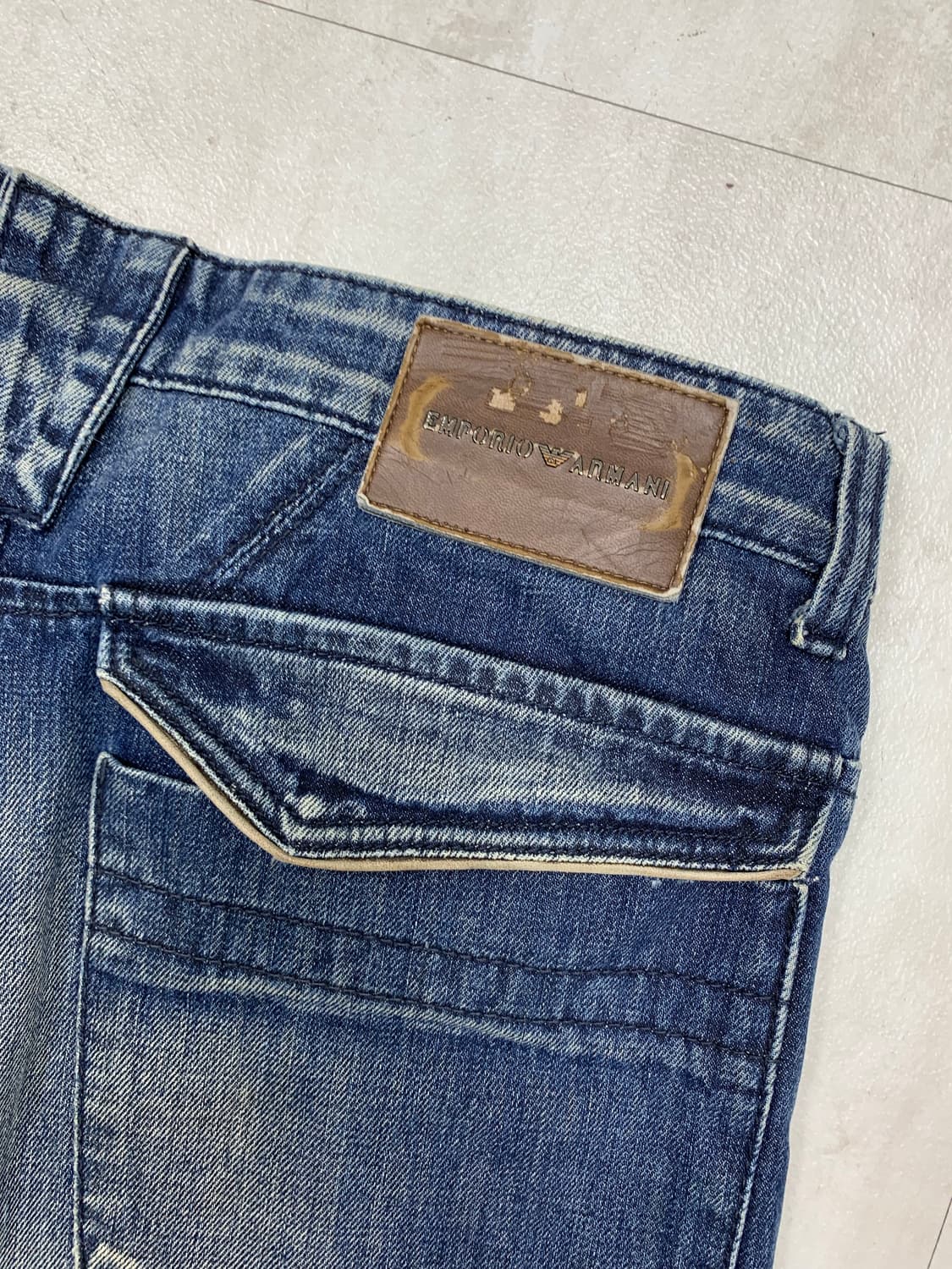 아르마니 익스체인디 데님 워싱 팬츠 #663 상품이미지9