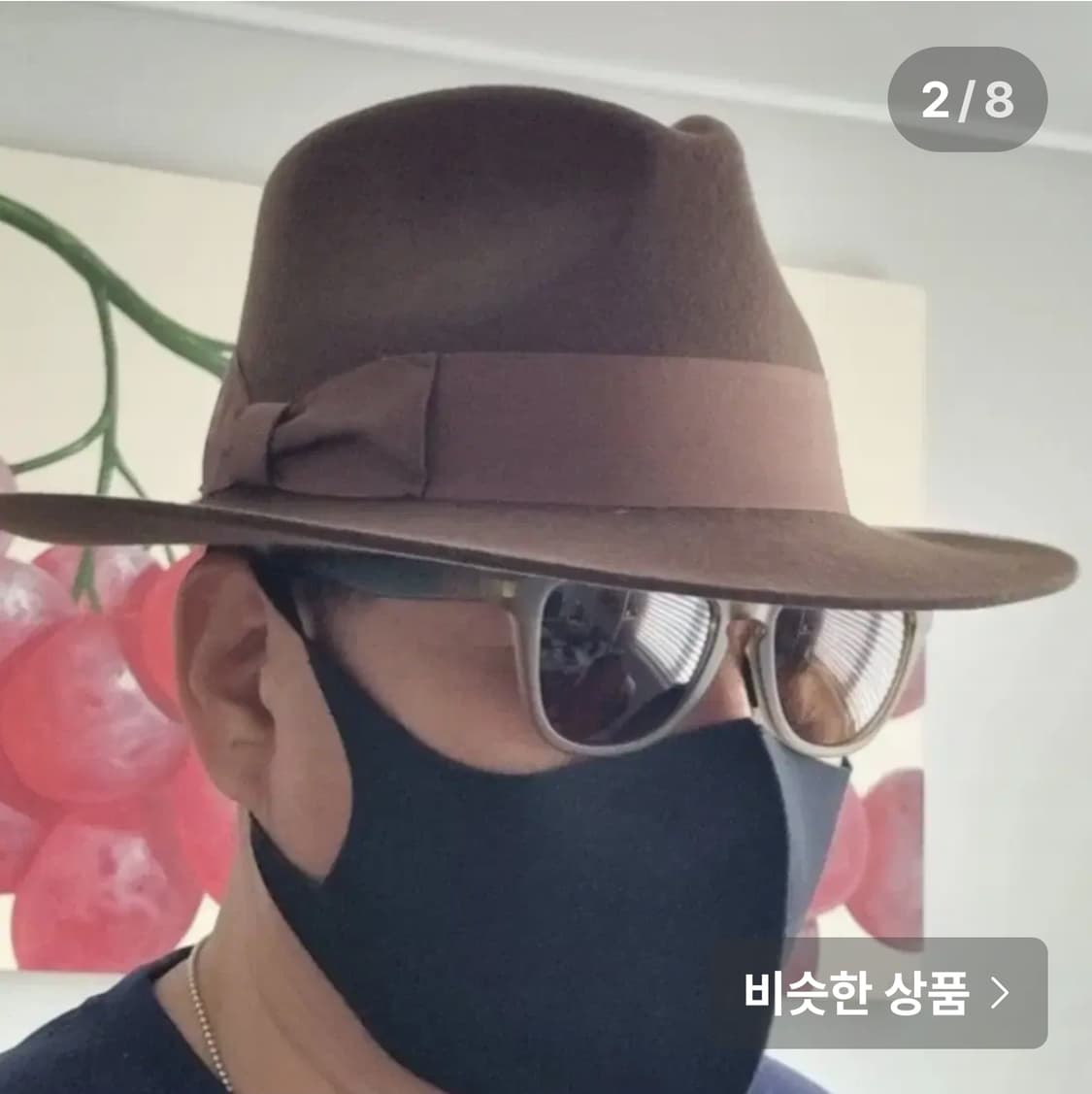 프리미엄 100%양모 페도라 커피브라운 사이즈: 57cm 상품이미지4