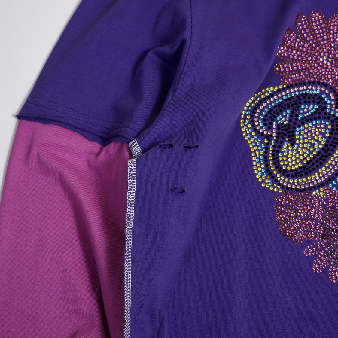 블루마블 라인스톤 롱 슬리브 티셔츠 상품이미지7