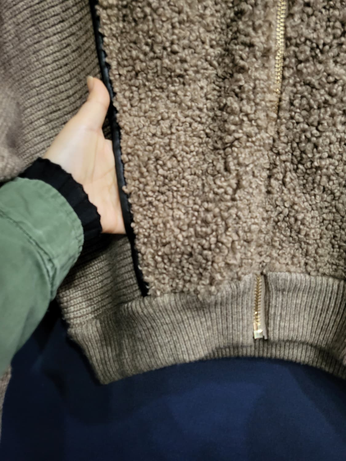 후드 니트 자켓 상품이미지3