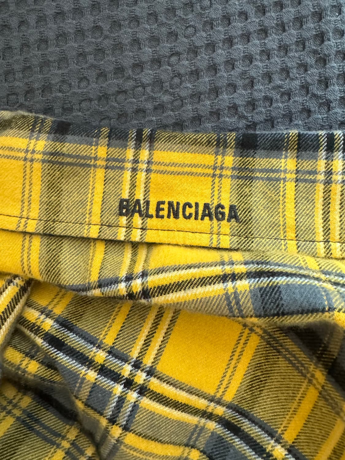 [S] 발렌시아가 리버서블 체크셔츠 상품이미지5