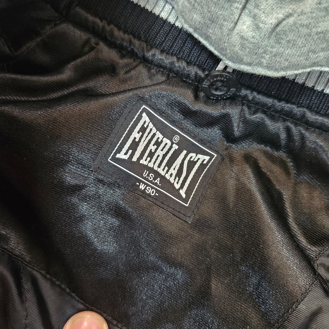 EVERLAST USA 00's 센터 빅 자수 레터링 스타디움 자켓 상품이미지6
