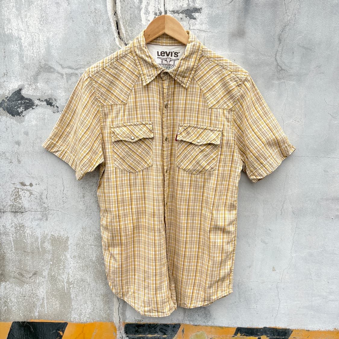 Levi’s 리바이스 웨스턴 체크 반팔 셔츠 상품이미지1