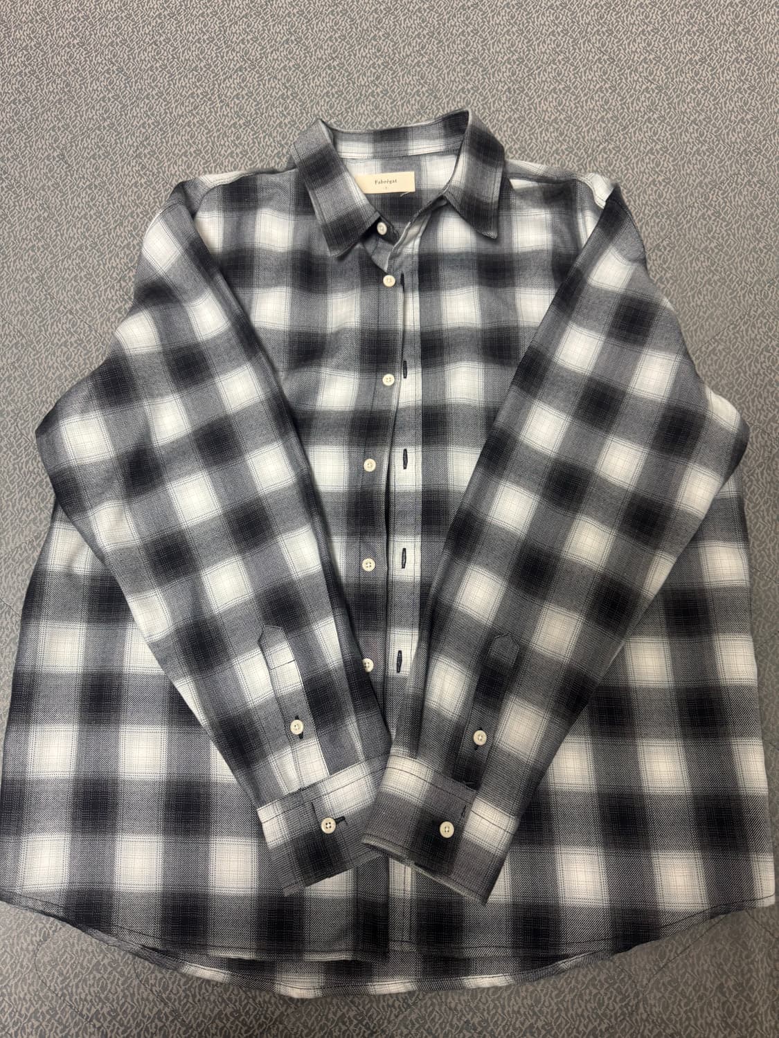 Fabregat 블랙/화이트 체크 셔츠 상품이미지1