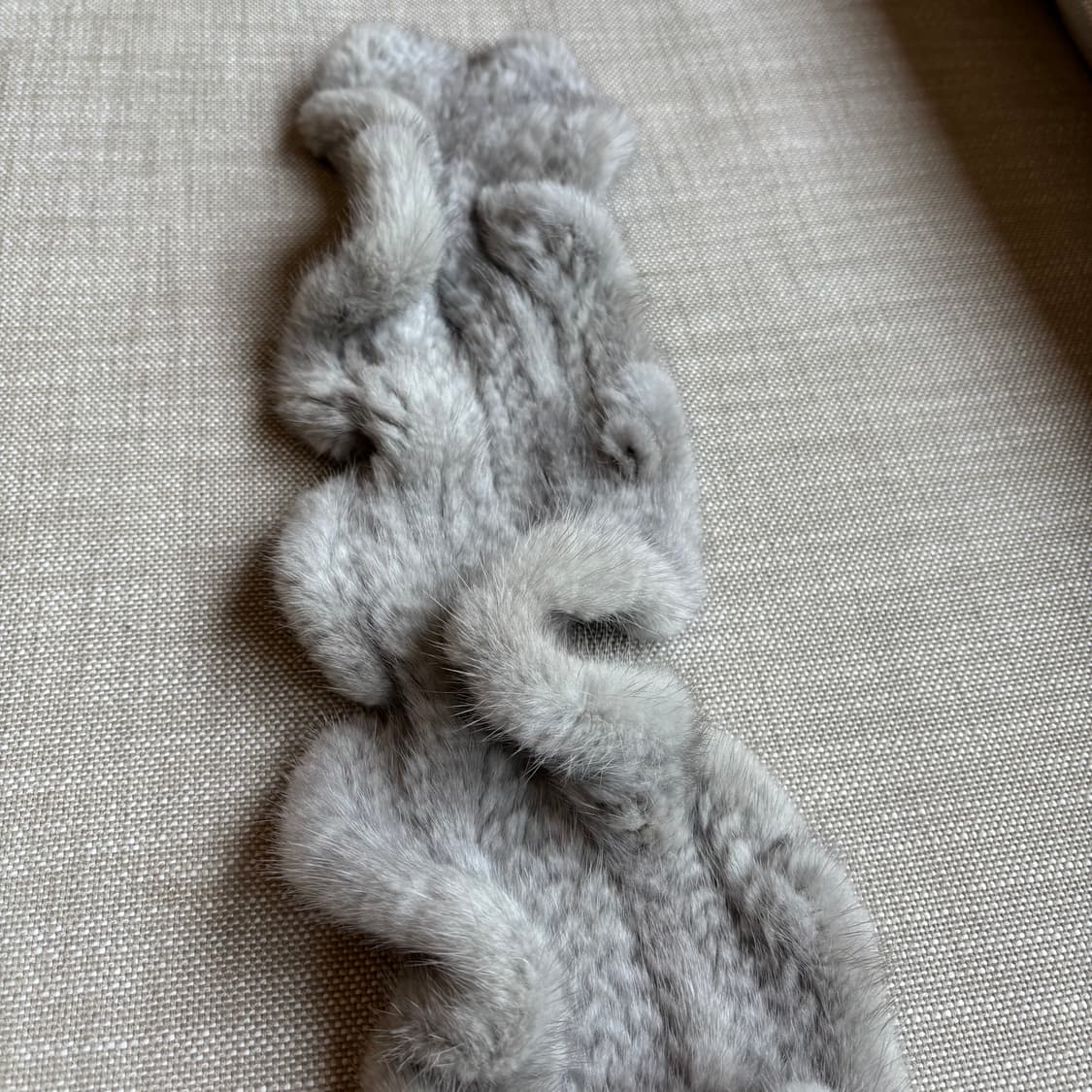 천연 밍크 머플러 그레이 상품이미지7