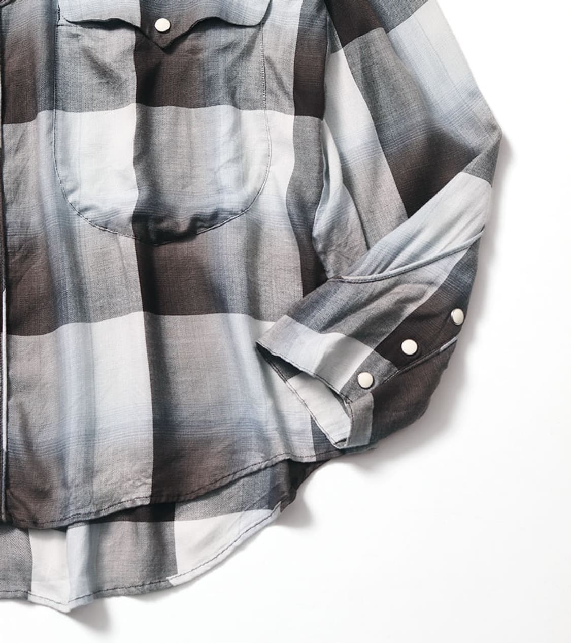 SUGARHILL - OMBRE CHECK WESTERN SHIRT 상품이미지4