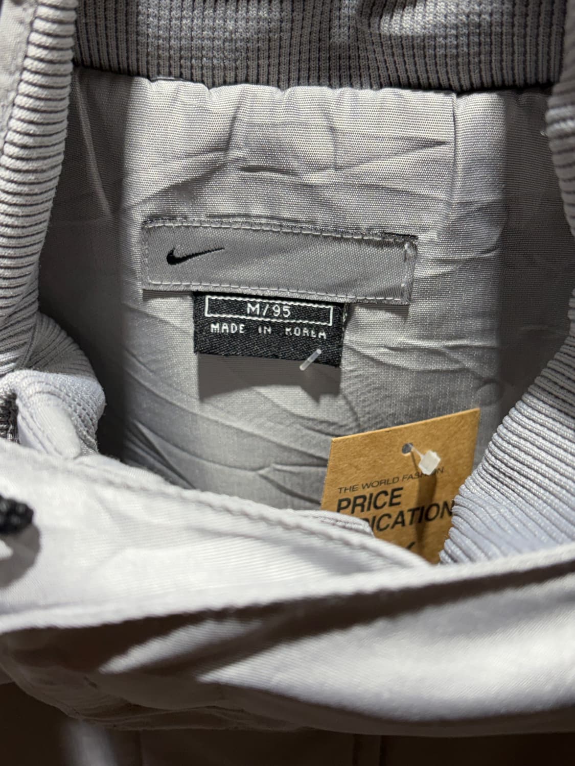 M 나이키 스우시 그레이 패디드 후드 자켓 상품이미지6