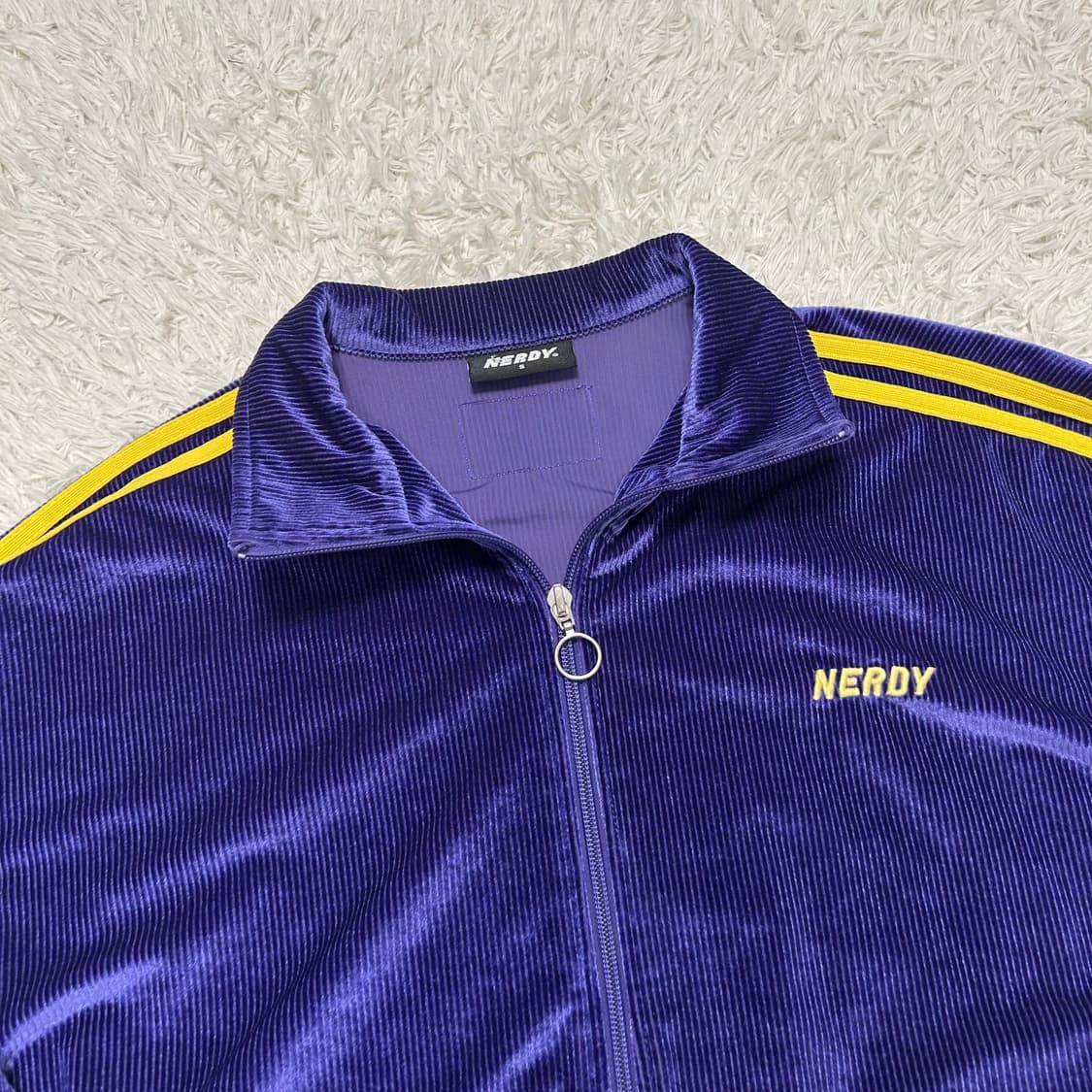 NERDY Purple Corduroy Track Jacket 상품이미지5