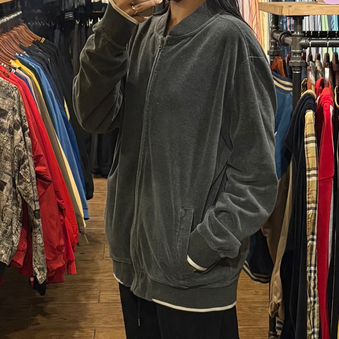 [HI] VTG 벨벳져지 그레이 상품이미지3