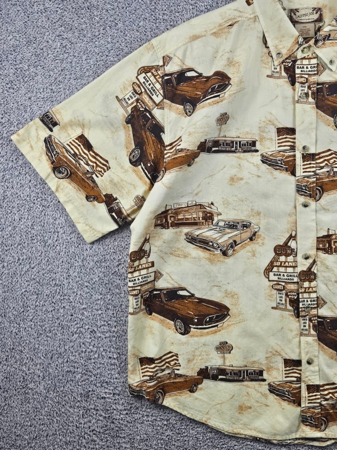 칼립소 조 레트로 패턴 반팔 셔츠 ( 2XL ) / 12745 상품이미지5
