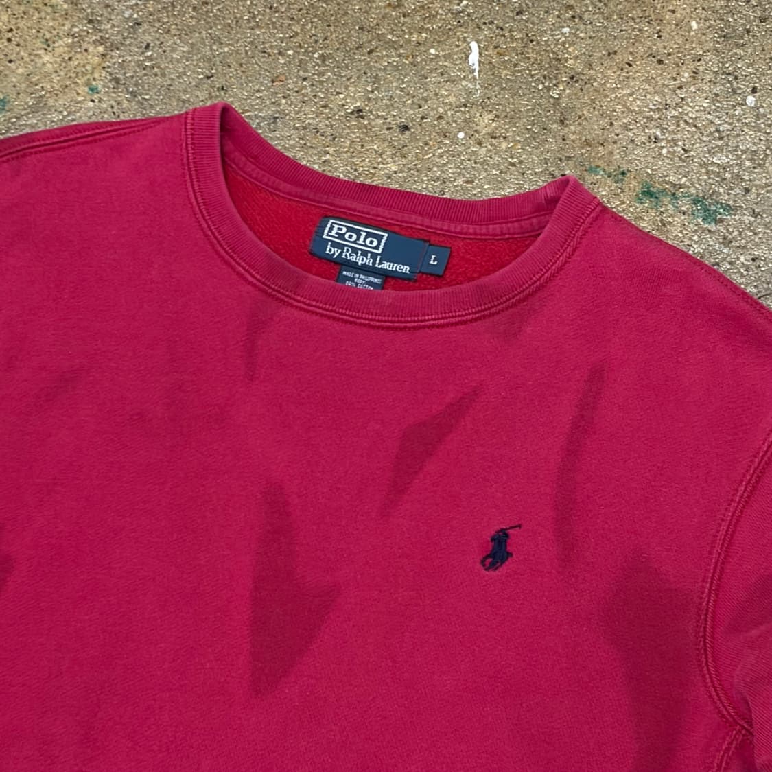 레어 90s 미국 빈티지 폴로랄프로렌 헤비코튼 맨투맨 상품이미지3
