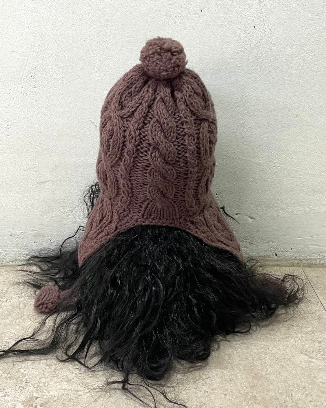 Brown knit earflap 상품이미지3