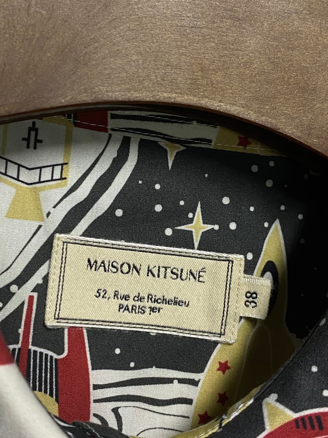 메종 키츠네 로케트 프린트 셔츠 38 상품이미지4