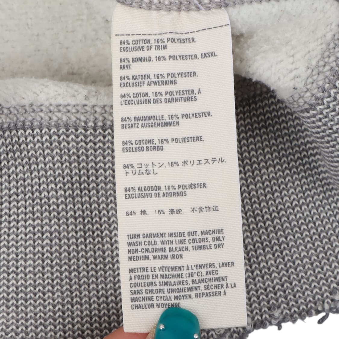 아베크롬비 그레이 헤비 스웻 집업 자켓 상품이미지9