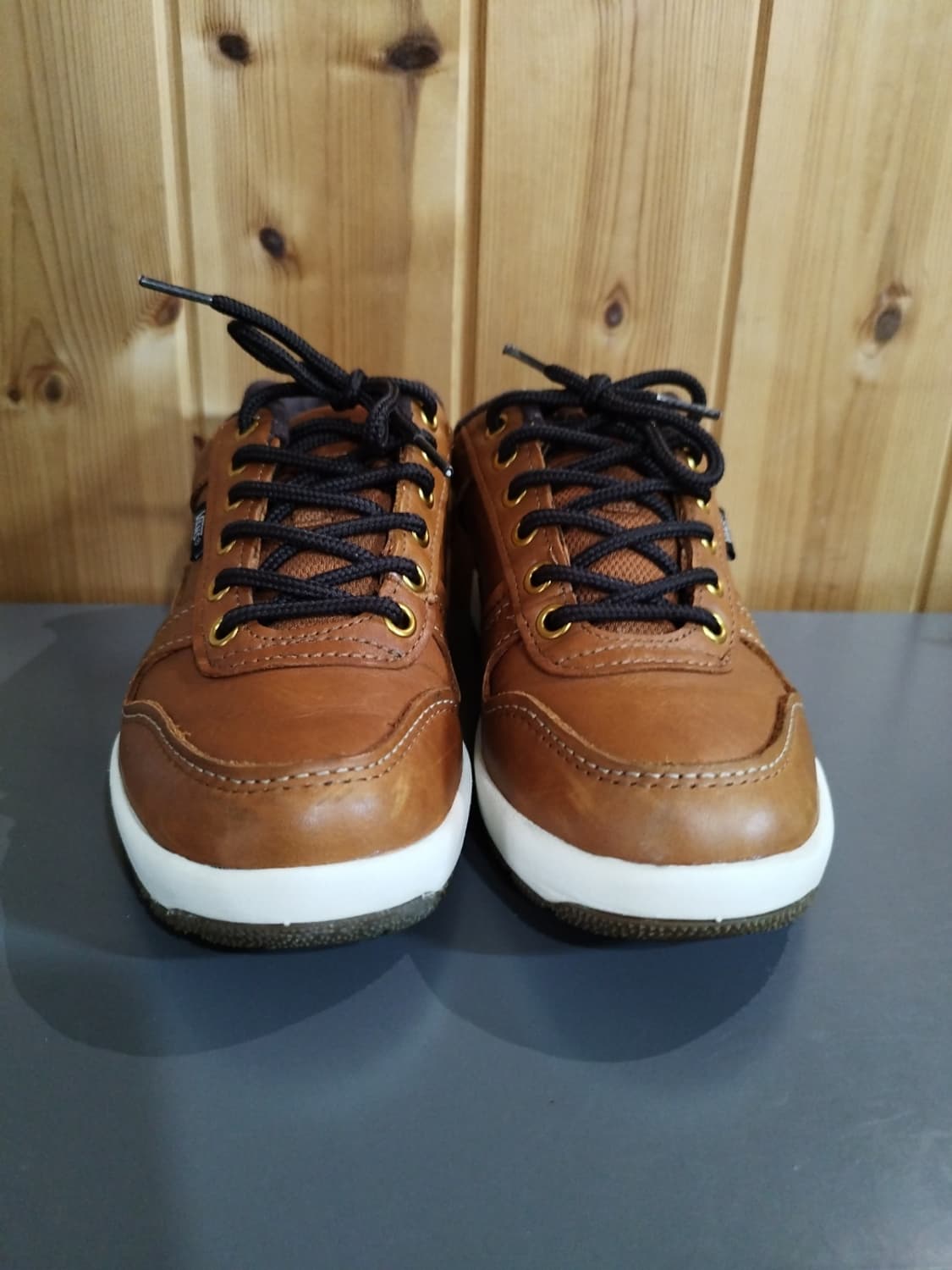 235mm 반스 레더 워커비 로우 스니커즈  상품이미지3