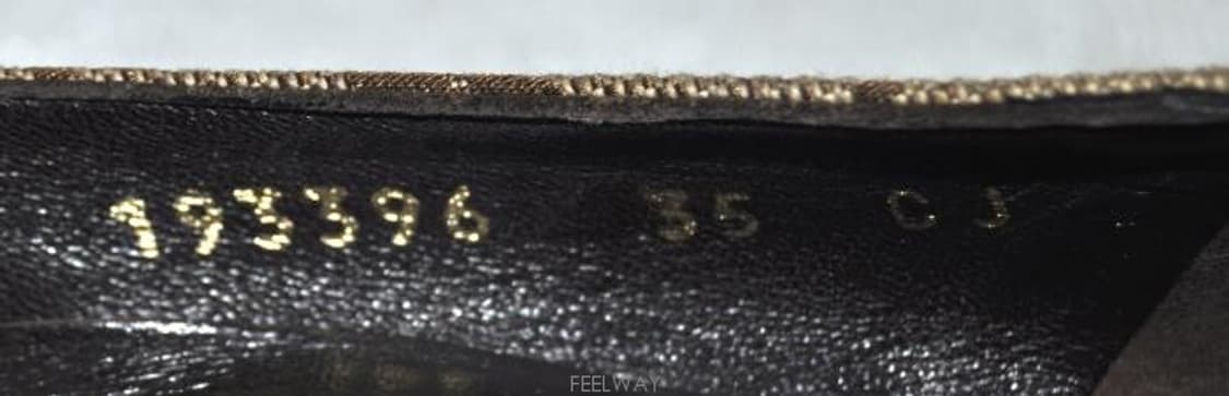 구찌/여성GG로고가쟈드구두(사이즈220)정품 상품이미지9