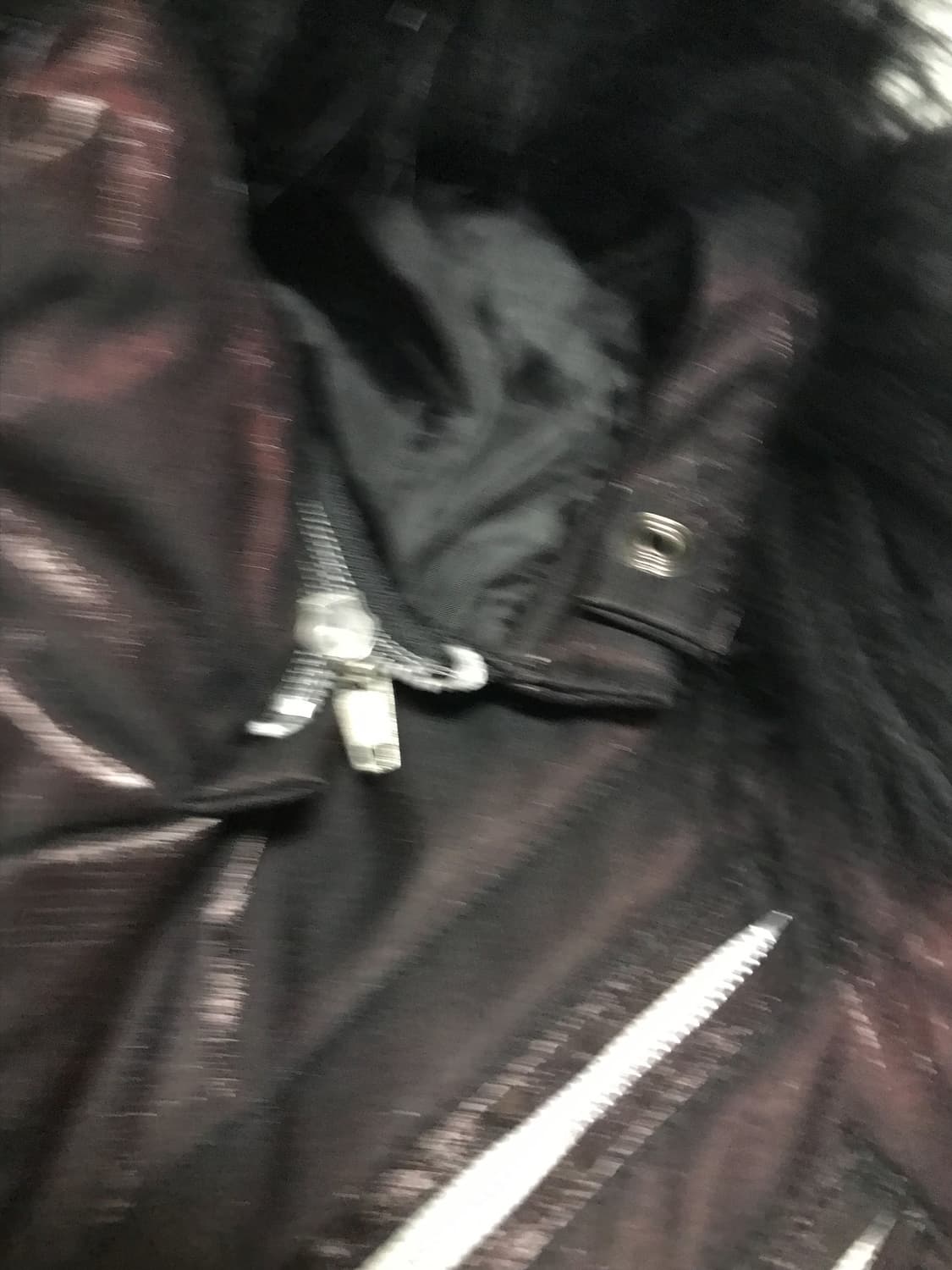 택포•빈티지 vkei 펑크 퍼 후드 투웨이 집업 패딩 상품이미지8