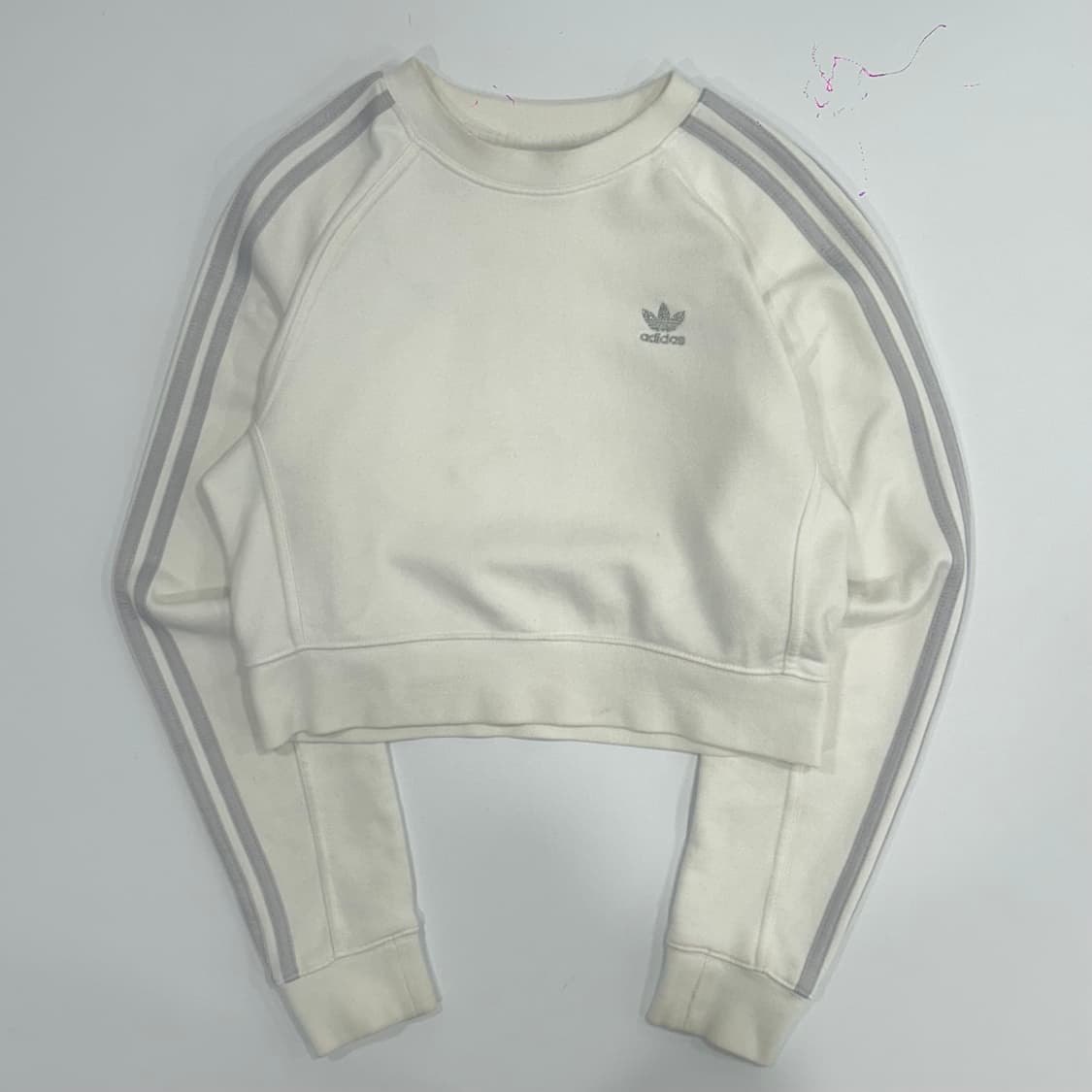 Adidas 아디다스 실버 파이어버드 크롭 맨투맨 상품이미지3