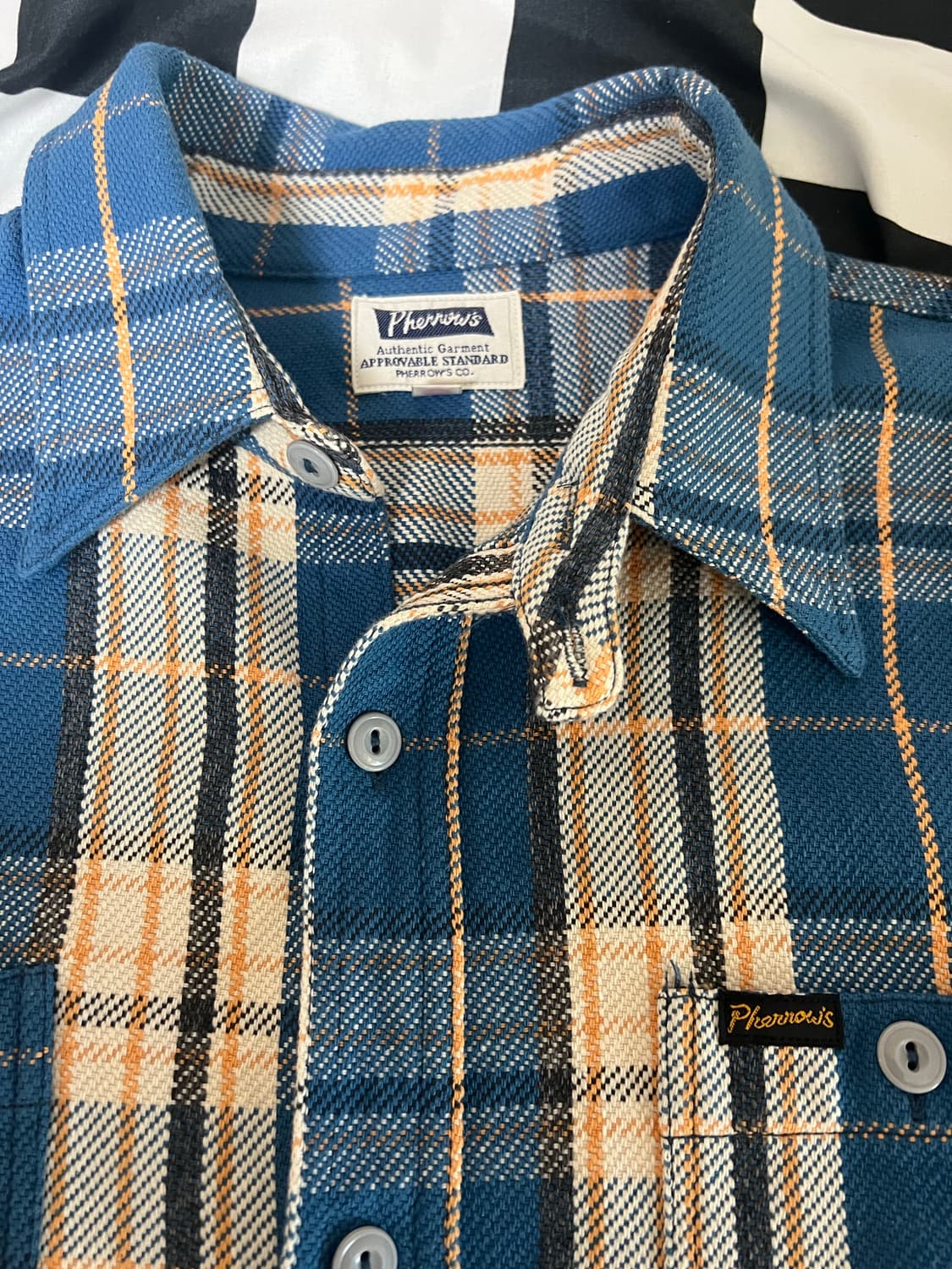 페로우즈 플란넬 워크셔츠 XL사이즈 판매 상품이미지3