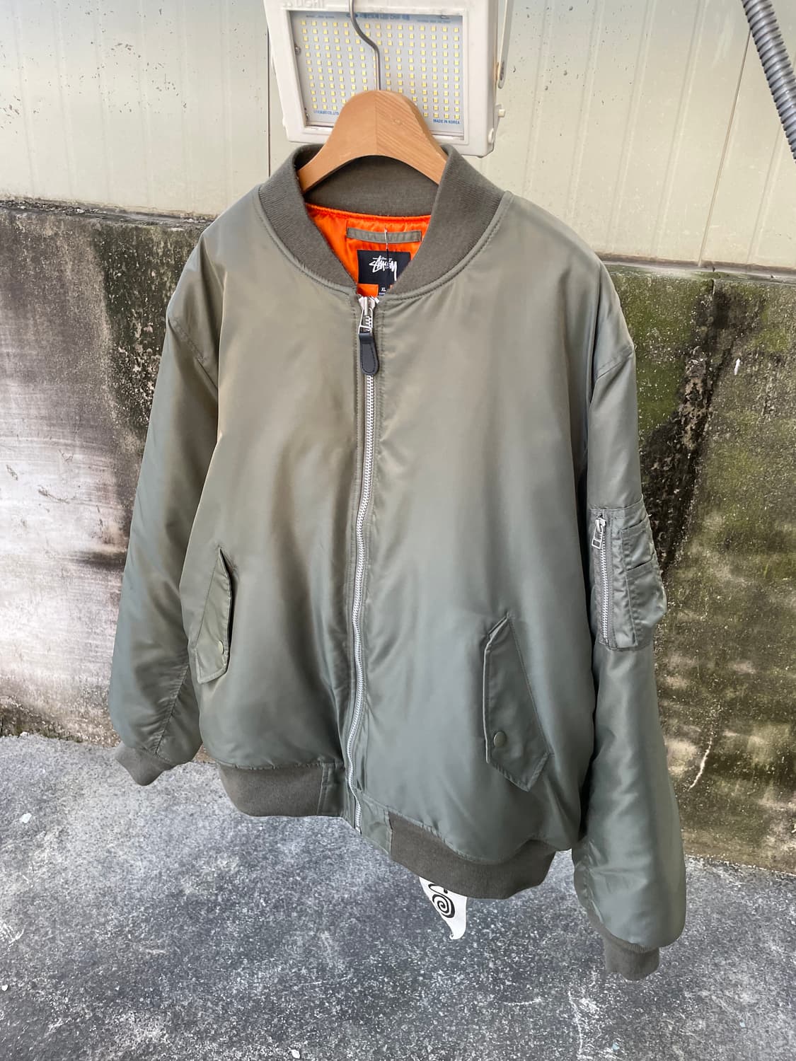 스투시 x 꼼데가르송 CDG MA-1 자켓 상품이미지3