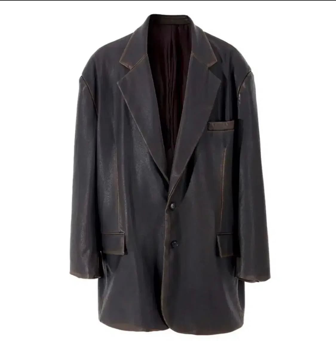 [2]노쿨러스 에이징 비건레더 블레이저  상품이미지1