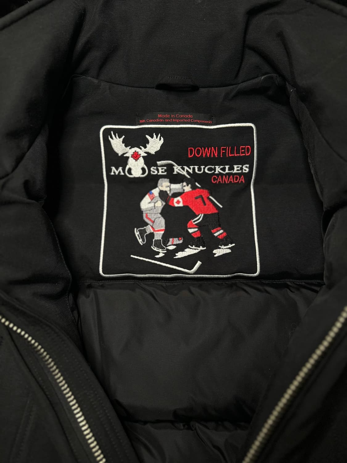 무스너클 발리스틱 봄버 블랙 퍼 M 상품이미지5