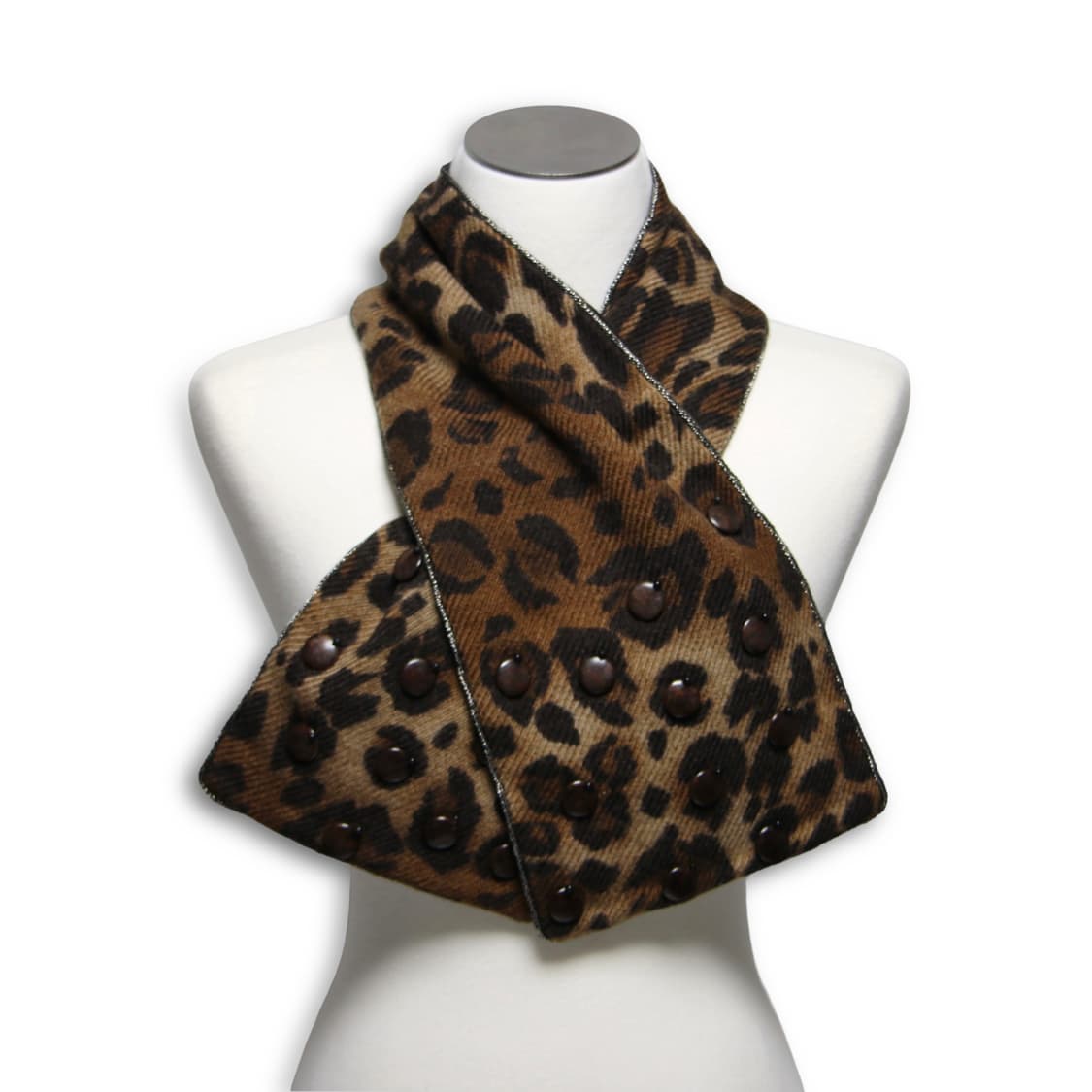 Leopard Dome Stud muffler 상품이미지5