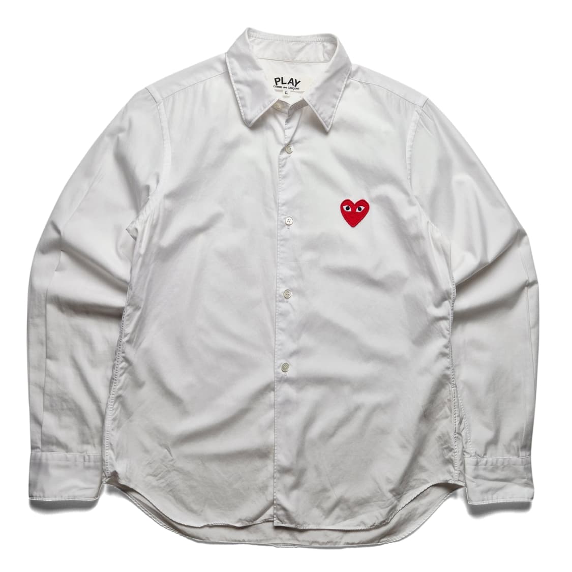 [L] 꼼데가르송 여성 화이트 셔츠 상품이미지1
