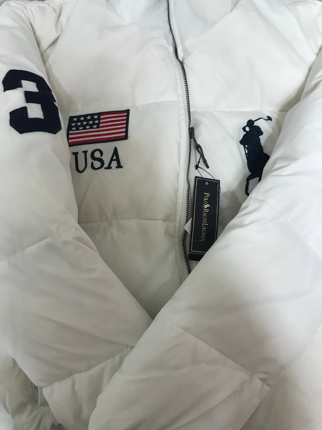 폴로 빅포니 성조기 패딩 상품이미지1