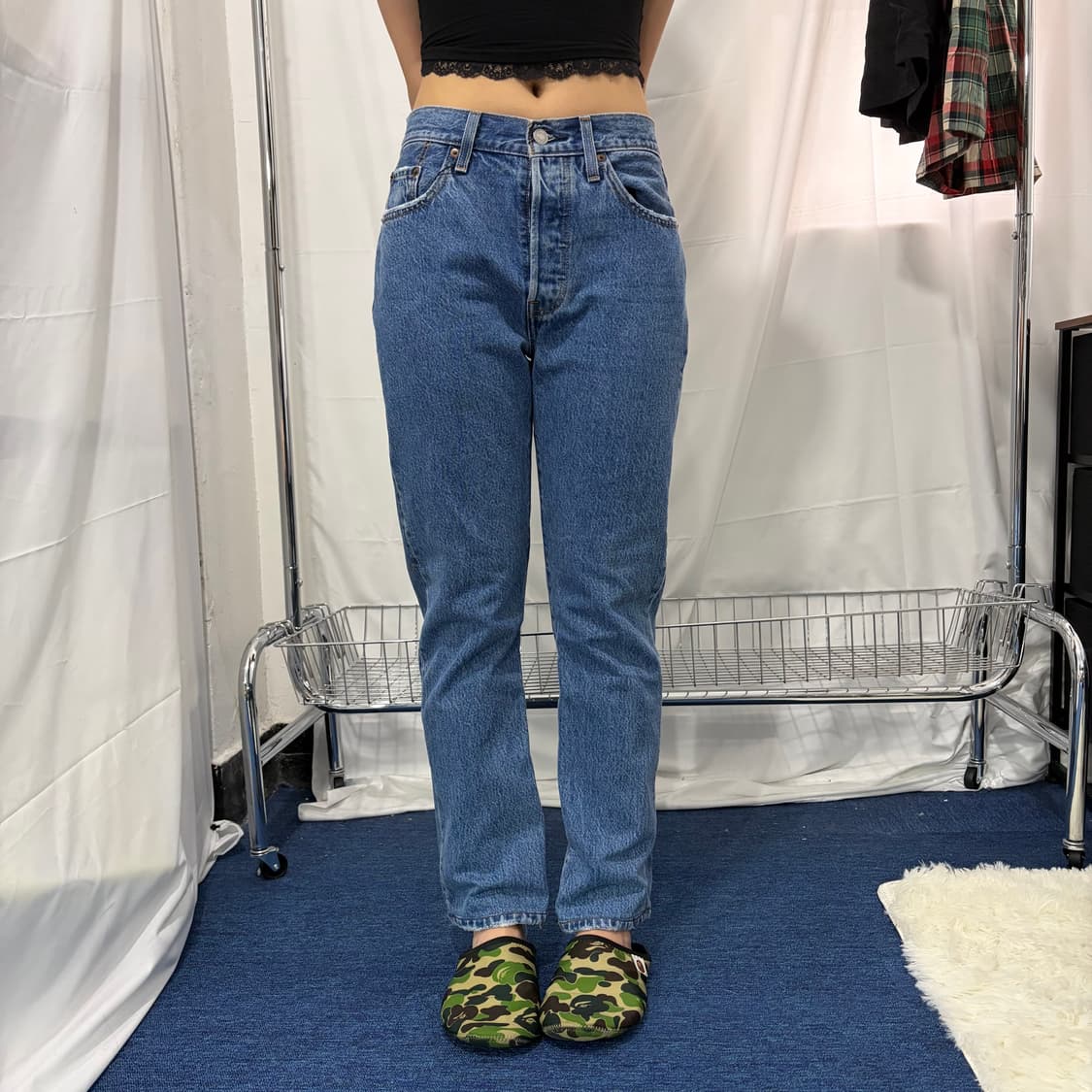 리바이스 501 중청 데님 팬츠 상품이미지1