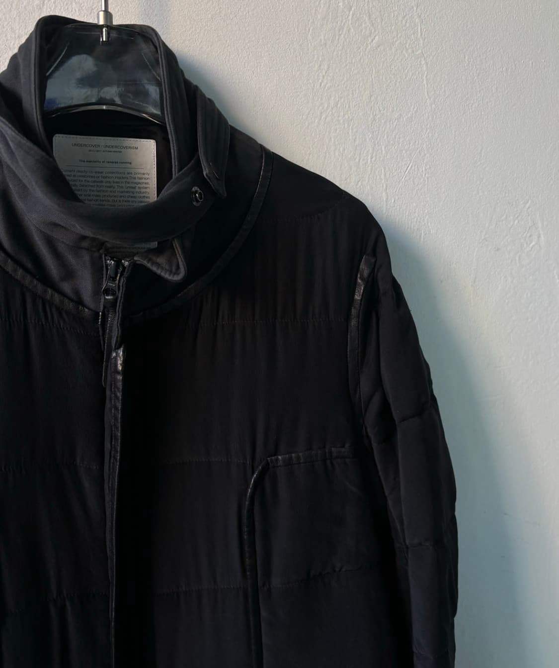 언더커버 실크 레더 코트 상품이미지7