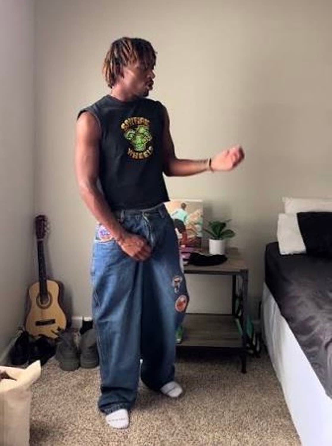 FUBU x Harlem Globetrotters Baggy Jeans 상품이미지1