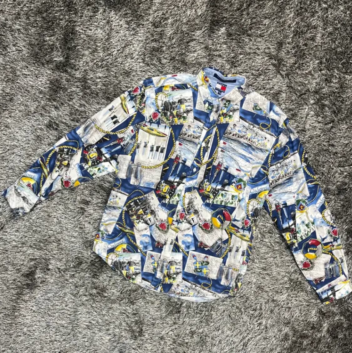 타미힐피거 남성 프린팅 셔츠 (XL) 상품이미지1