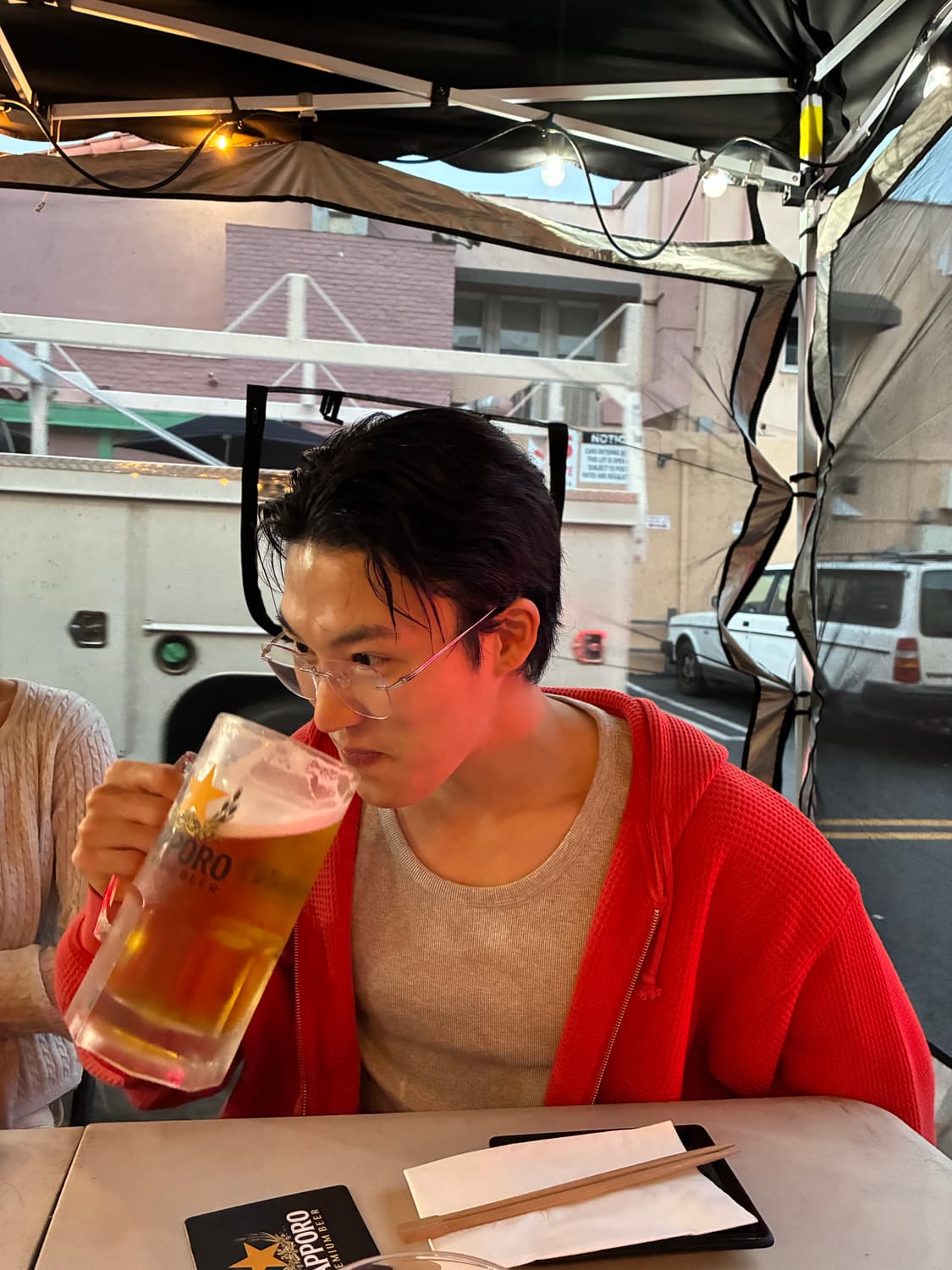 스투시 와플 후드 레드 상품이미지4