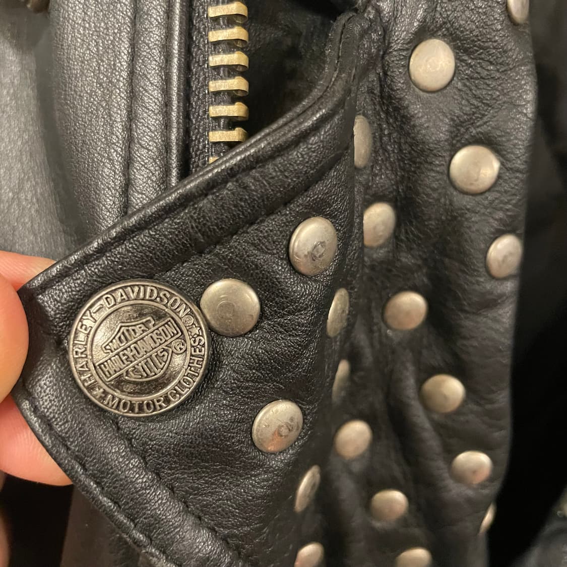할리데이비슨 스터드 레더바이커 자켓 상품이미지3