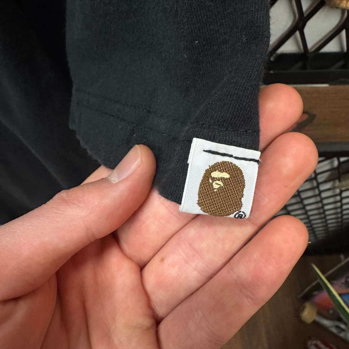 00s 베이프 반팔 티셔츠 전면 사루 프린팅 포인트 블랙 상품이미지7