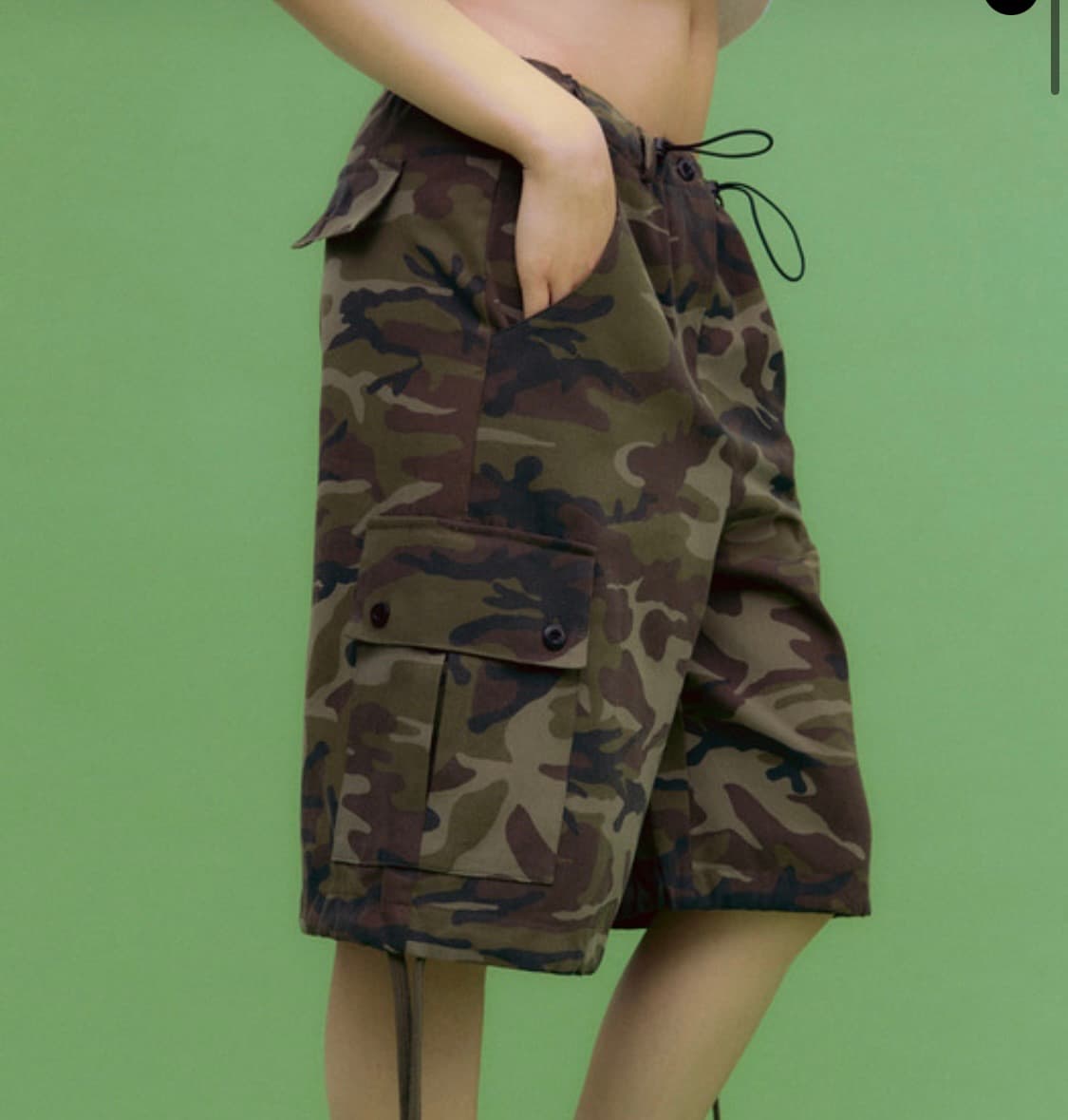 론론 카고 하프 팬츠 카모 상품이미지1