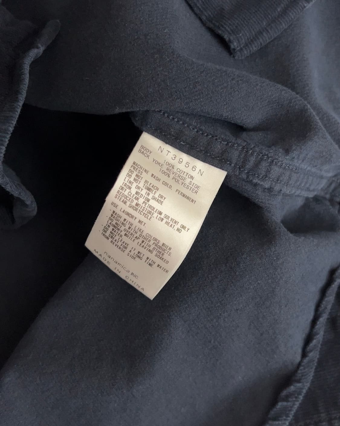 노스페이스 퍼플라벨 원포켓 코듀로이 셔츠 L 상품이미지5