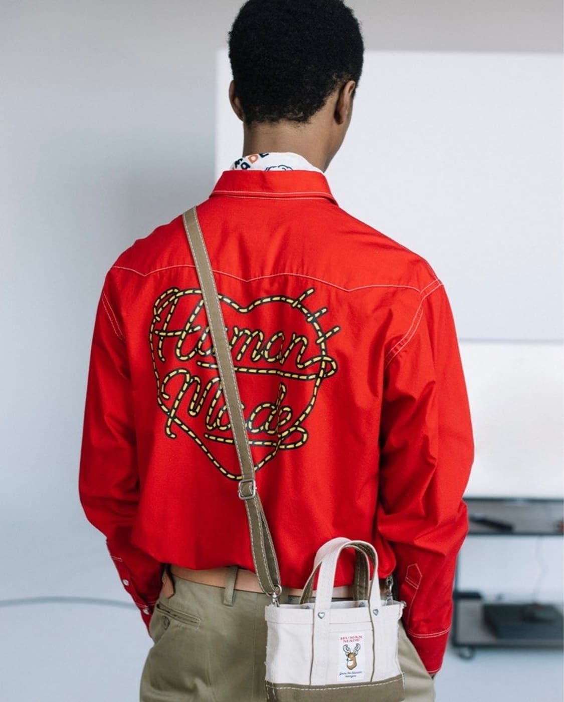 휴먼메이드 웨스턴 셔츠 레드 상품이미지1